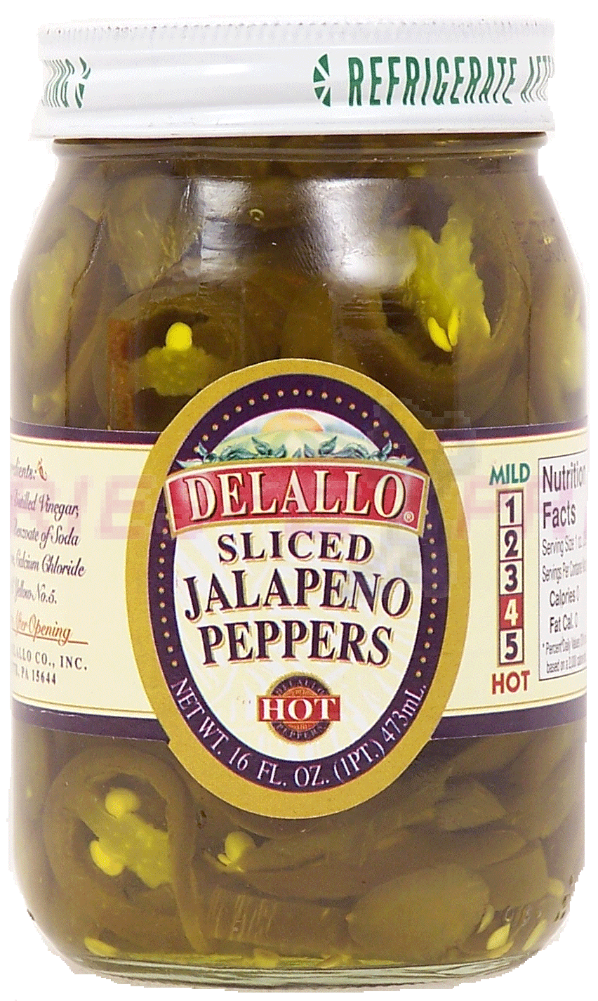 Delallo&nbsp;&nbsp;hot sliced jalapeno peppers Full-Size Picture